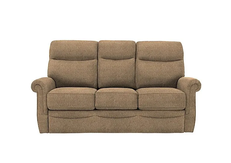 Avon Small 3 Seater Fabric Sofa - Boucle Cocoa