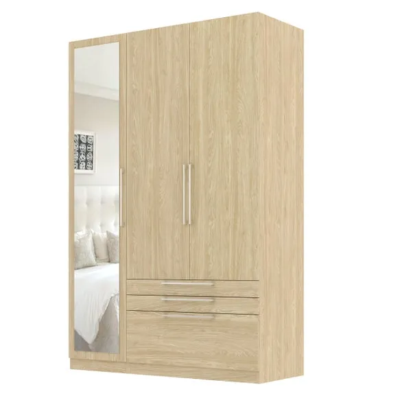 Foster Triple 3 Drawer Wardrobe 6