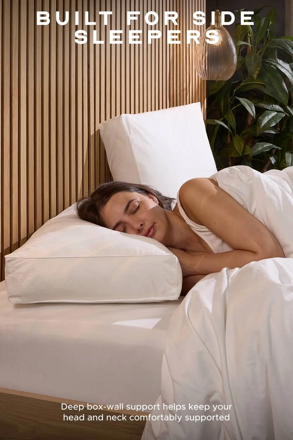 Snuggledown Anti Allergy Hotel Side Sleeper Firm Pillow in White 3