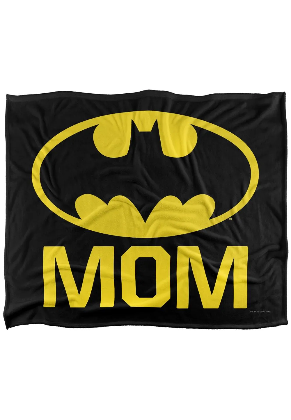 Batman Bat Mom Officially Licensed Silky Touch Super Soft Throw Blanket 152x127 cm in White