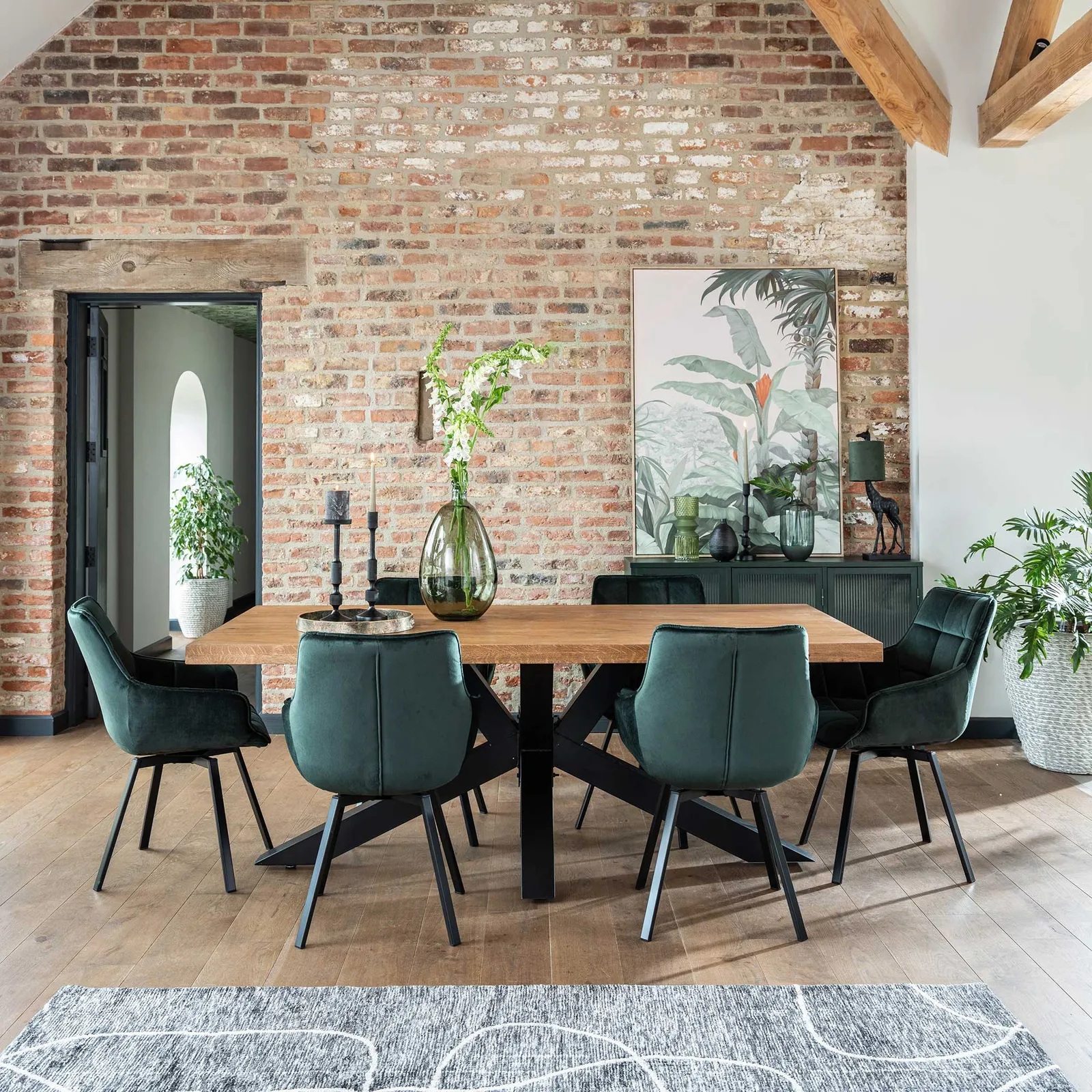 Navarro Star Dining Table 240Cm, Brown Oak | W240cm | Barker & Stonehouse 2