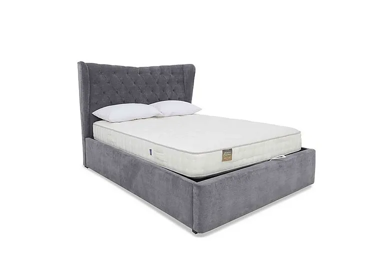Bauer Ottoman Bed Frame - Super King - Aston Steel