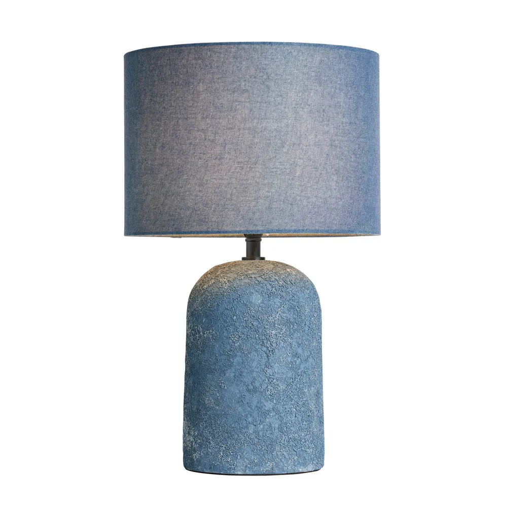 Malmo Tall Domed Ceramic Table Lamp, Blue