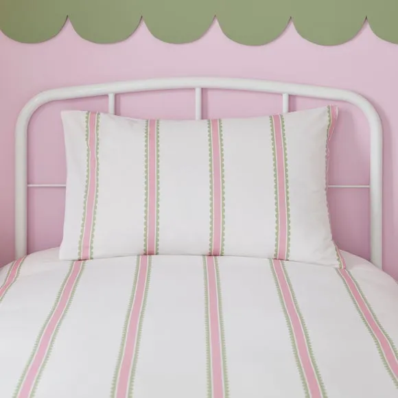 Scallop Stripe Duvet Cover and Pillowcase Set 2