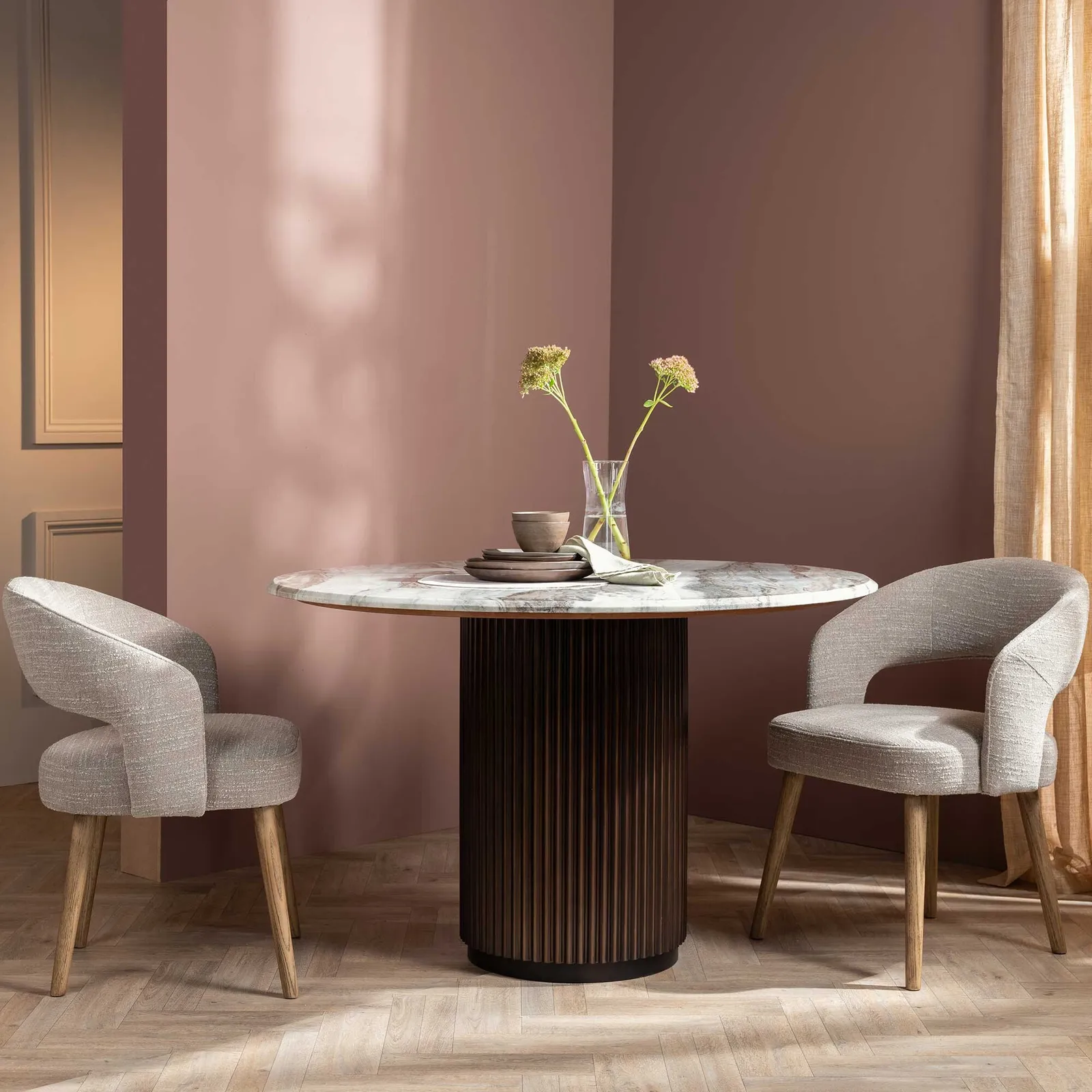 Alden Dining Chair, Green Leather | Barker & Stonehouse 2