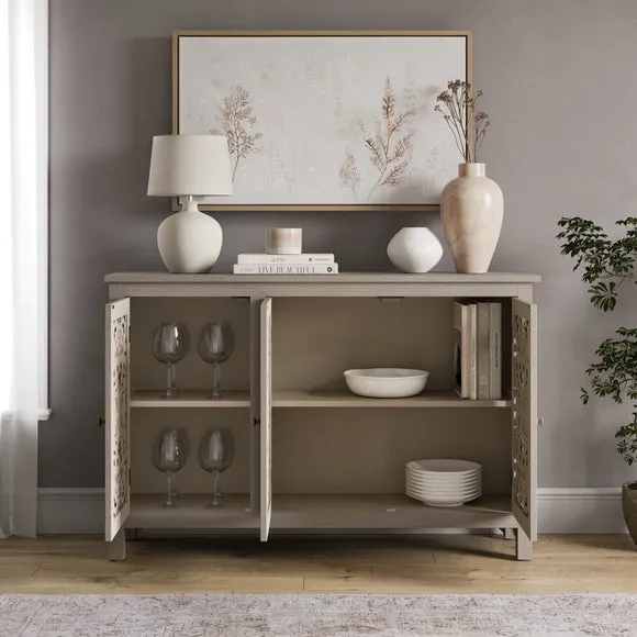 Eden Wide Sideboard, Grey Washed 2