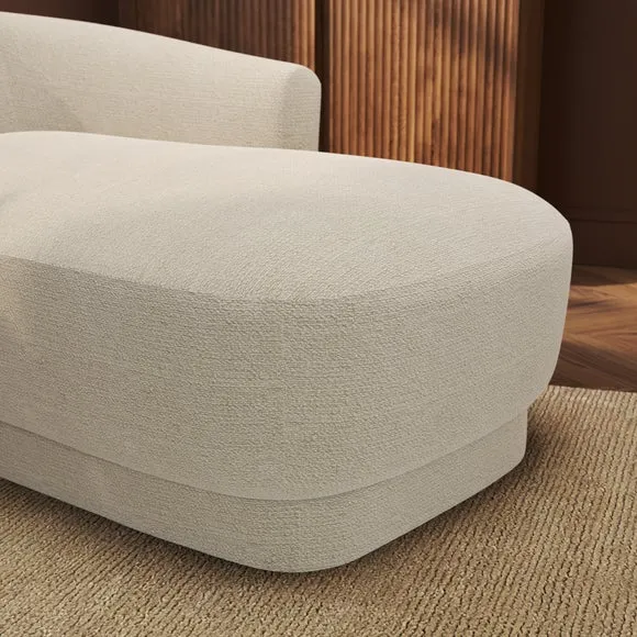 Carmen Chunky Chenille Chaise Longue 4