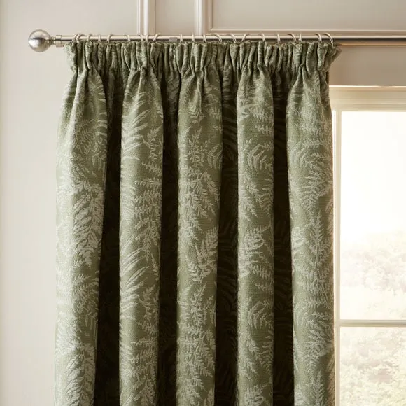 Churchgate Fern Pencil Pleat Curtains 1