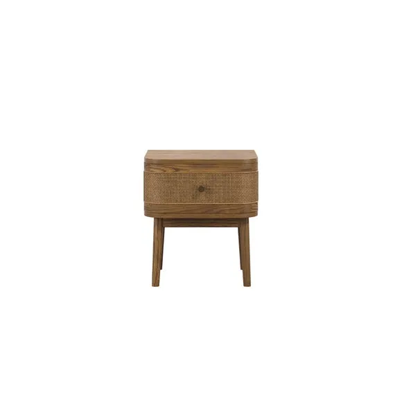 Callie Bedside Table, Smoked 2