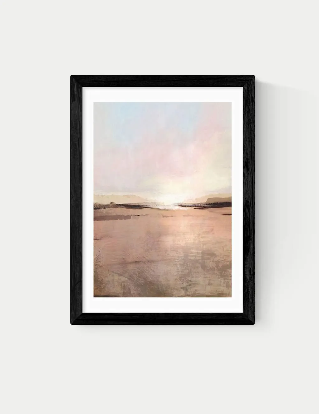 East End Prints New Dawn Framed Art Print Black