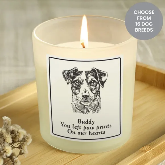 Personalised Dog Breed Jar Candle 3