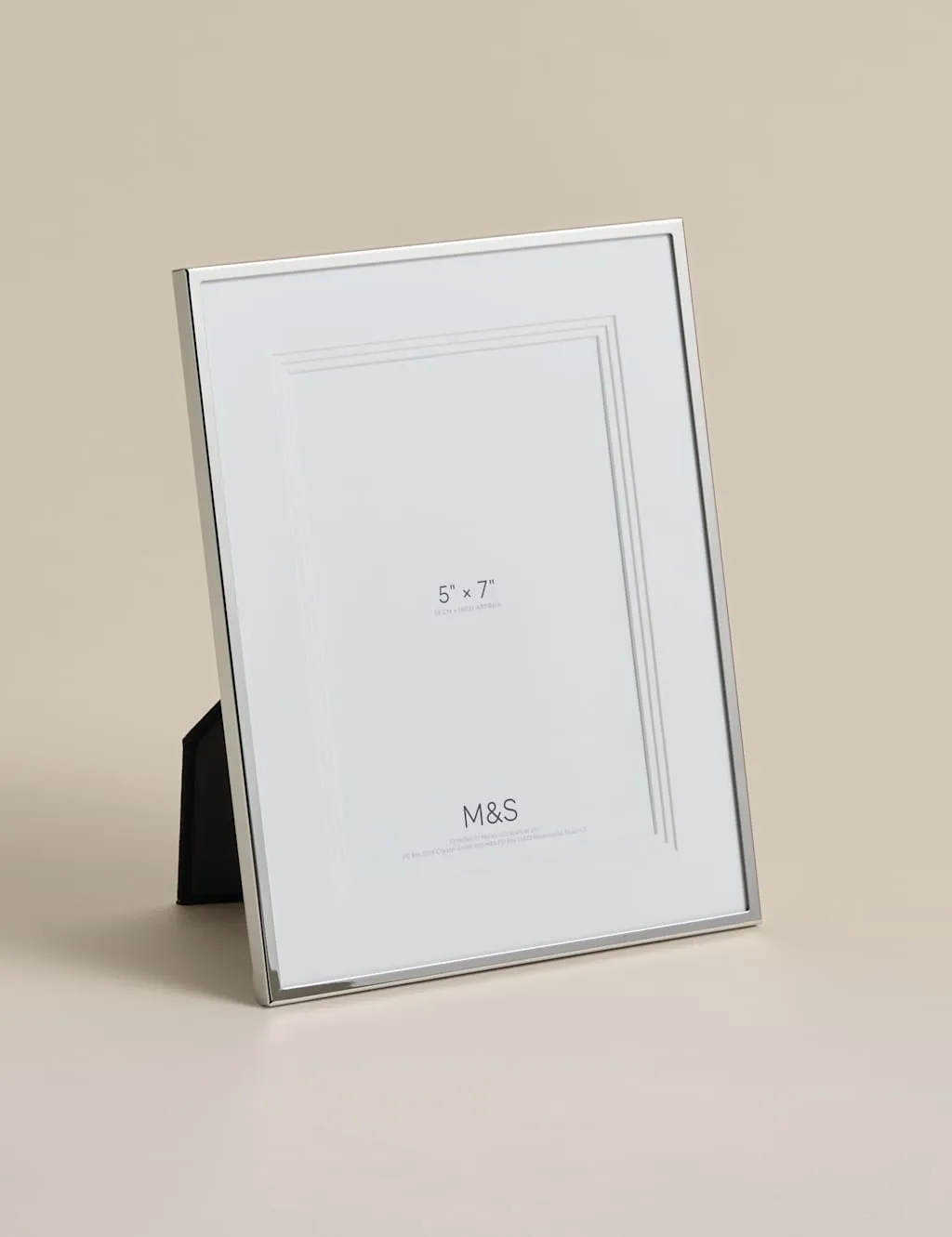 M&S Layered Mount Photo Frame 5x7 inch Silver