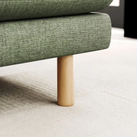 Newton Chenille Soft Texture Corner Chaise Sofa 5