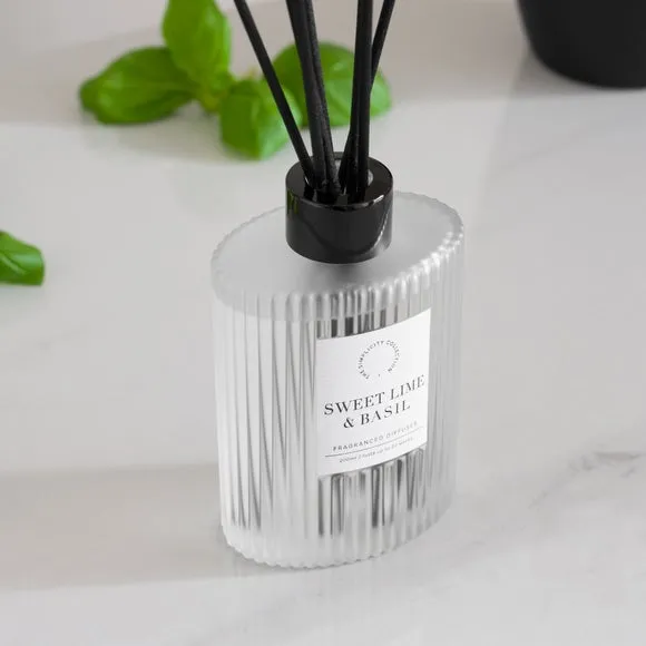 Simplicity Collection Lime and Basil Ribbed Diffuser 2