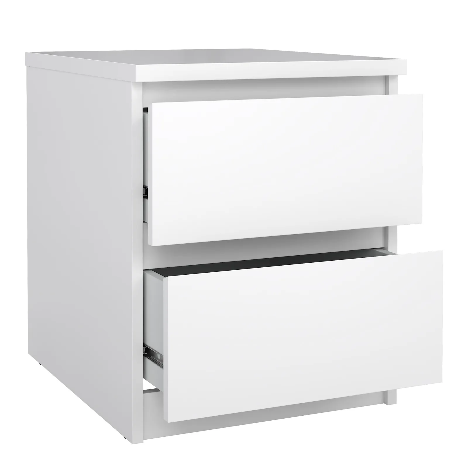 Furniture To Go Naia Bedside 2 Drawers in White 4