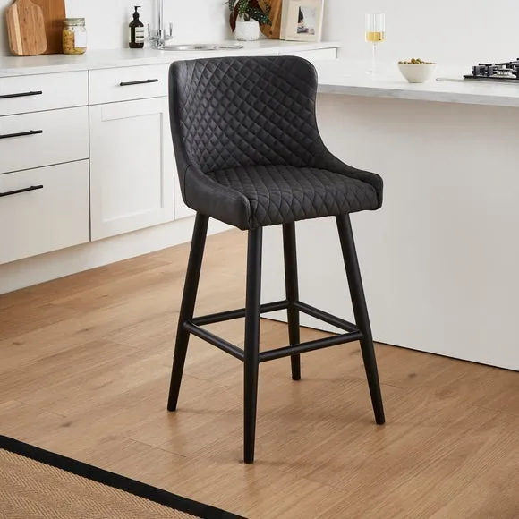 Montreal Counter Height Bar Stool, Faux Leather 2