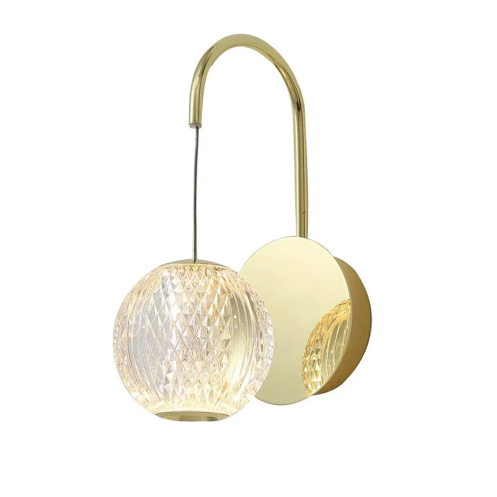 Netlighting Rosario Classic Wall Lamp LED 3200K in Gold