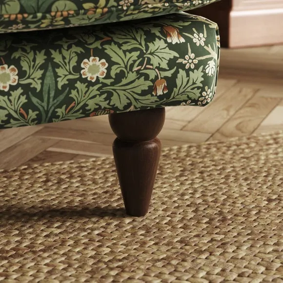 Jolene William Morris Blackthorn Print Velvet Snuggle Chair 5