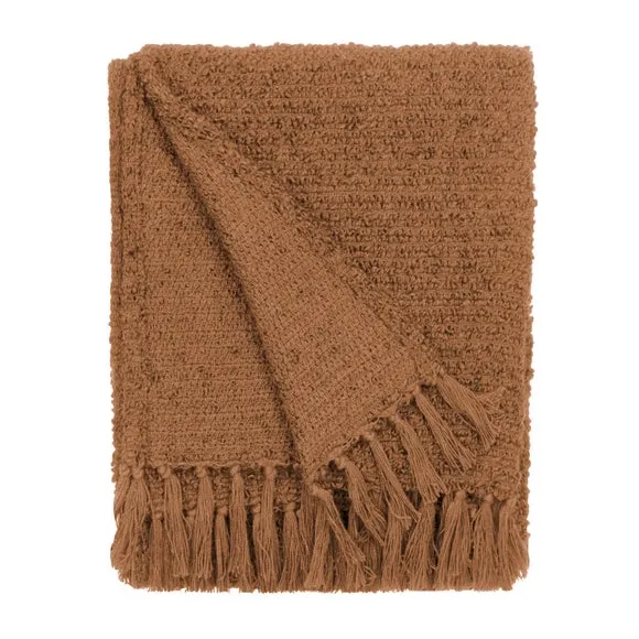 Yard Candar Cosy Woven Tassel Throw Blanket 4