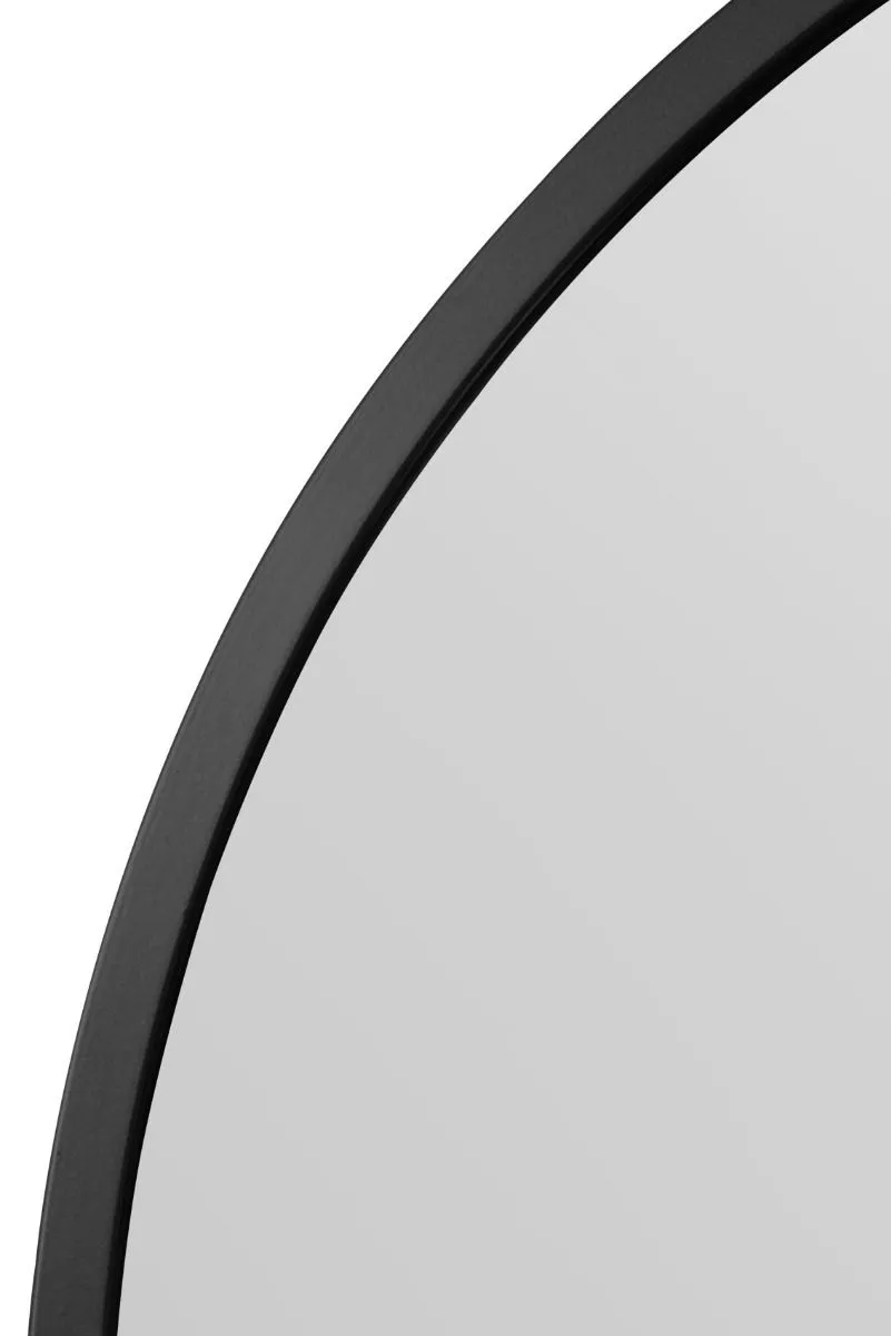 MirrorOutlet Black Framed Arched Leaner/Wall Mirror 39" X 39" (100CM X 100CM) 4