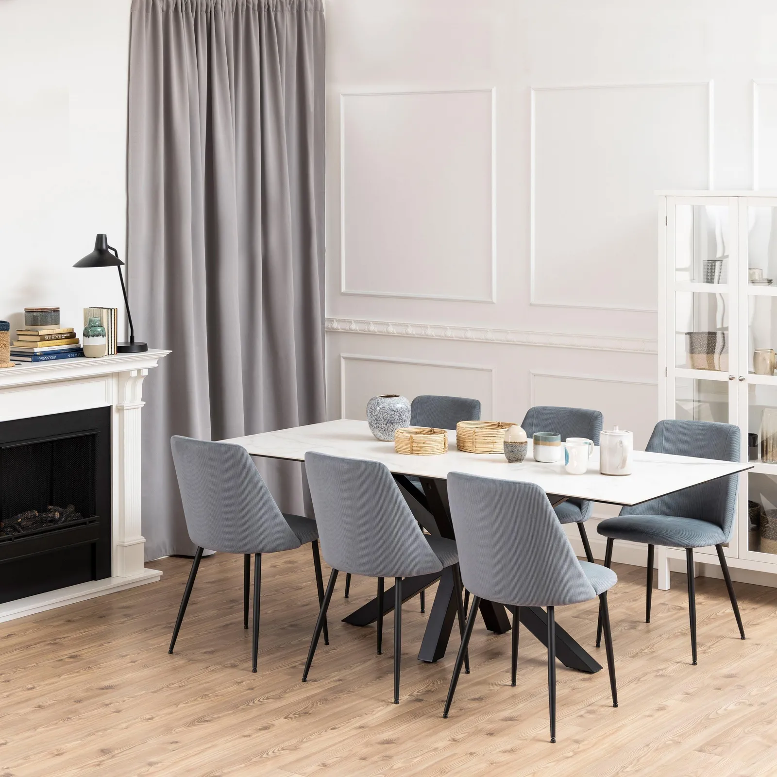 Furniture To Go Ines Dining Chair in Grey Set of 4 4
