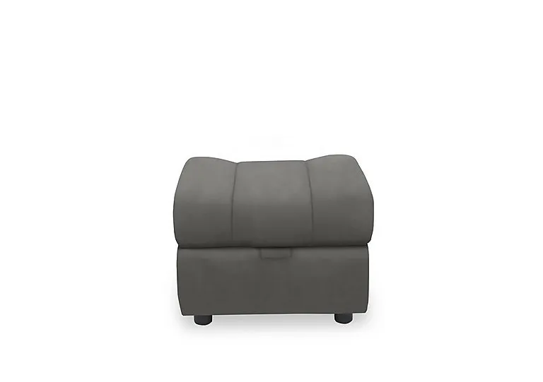 Aero Leather Storage Footstool - Elephant