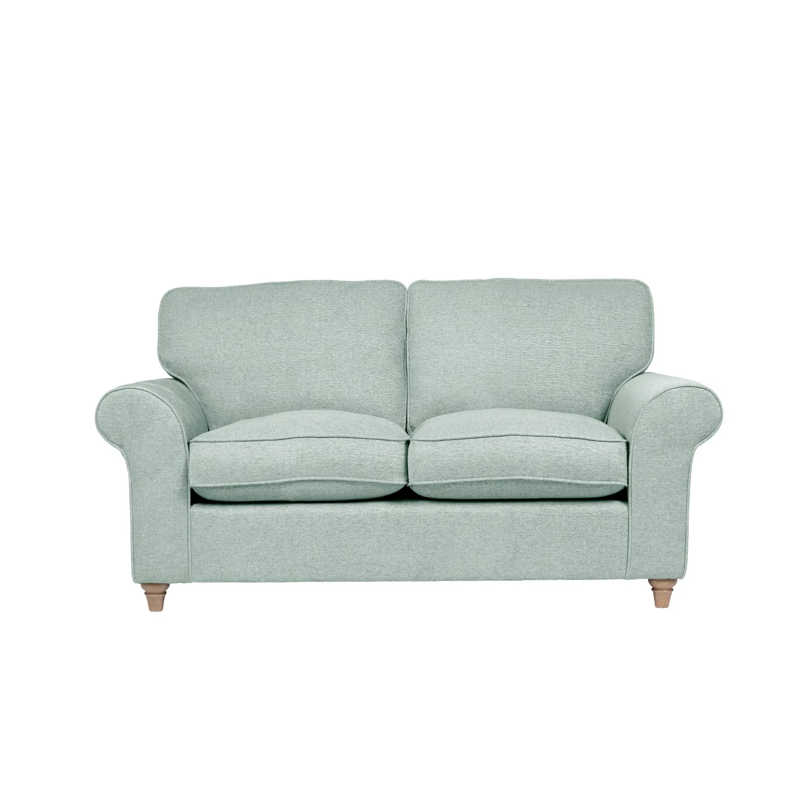 Rosa Fabric 2 Seater Sofa Light Green