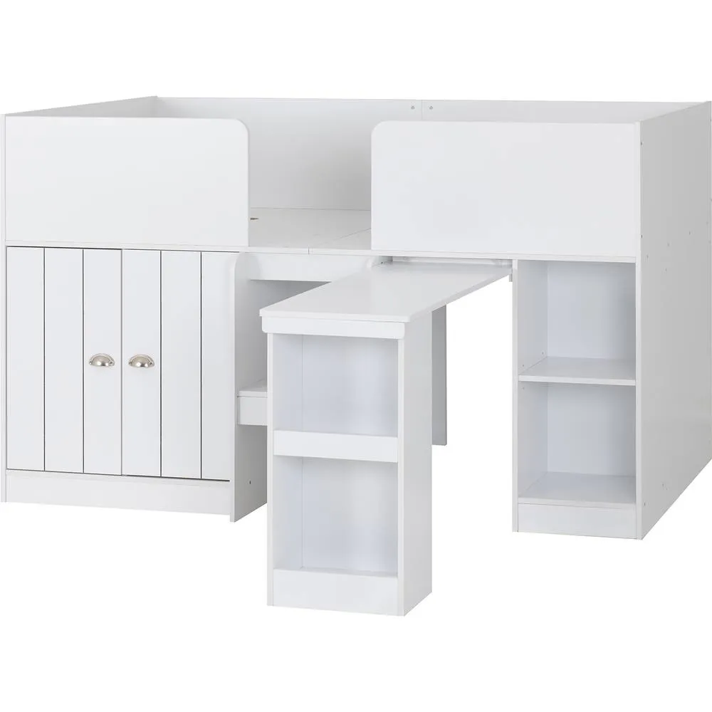 Seconique Orlando Study Bunk in White 6