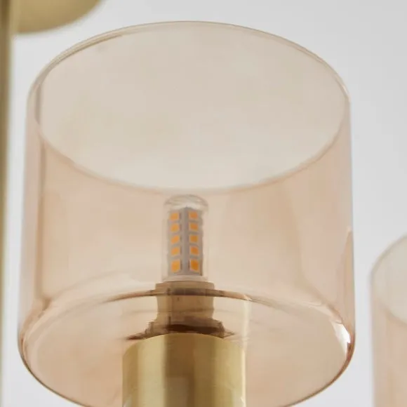 Erin Art Deco 8 Light Semi Flush Ceiling Light 3