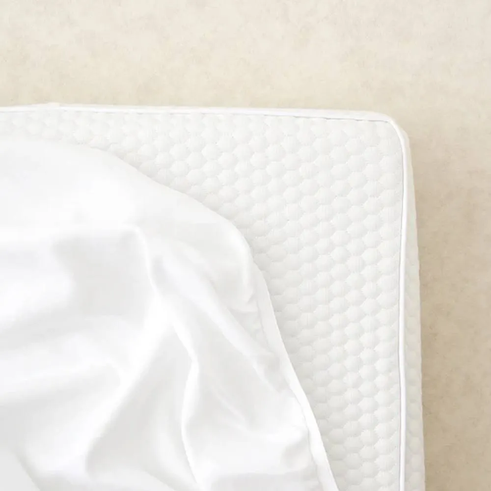 The Tiny Bed Company Premium Cotton Fitted Sheet for Cot - 160 x 80cm in White