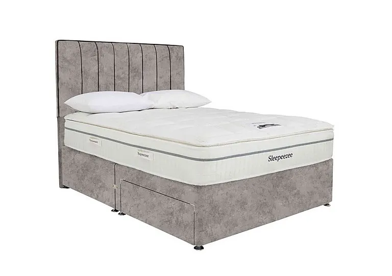 Tranquility 2800 Divan Set - Super King - Daytona Silver