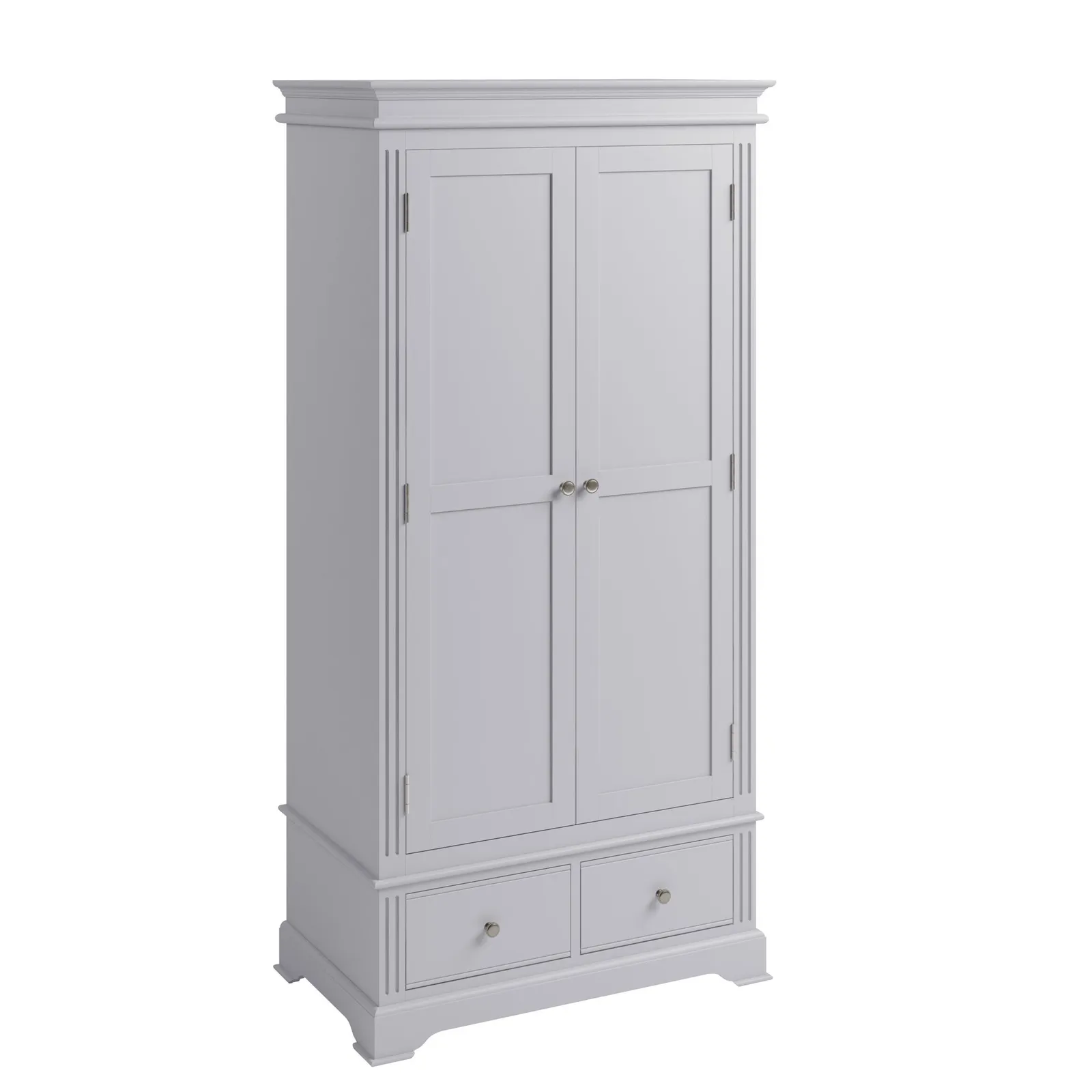 Pewter Grey 2 Door Wardrobe Grey