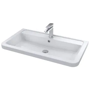 Wickes Malmo Gloss White J Pull Freestanding Vanity Unit & Basin - 967 x 800mm 2