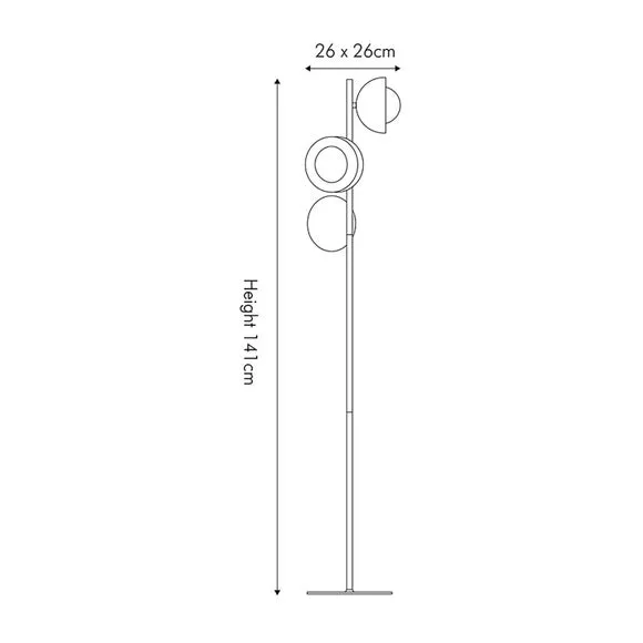 Estelle Brushed Brass Floor Lamp 5