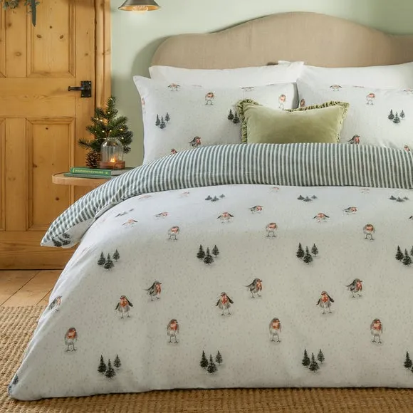 Wylder Robins Return 100% Brushed Cotton Duvet Cover and Pillowcase Set 3