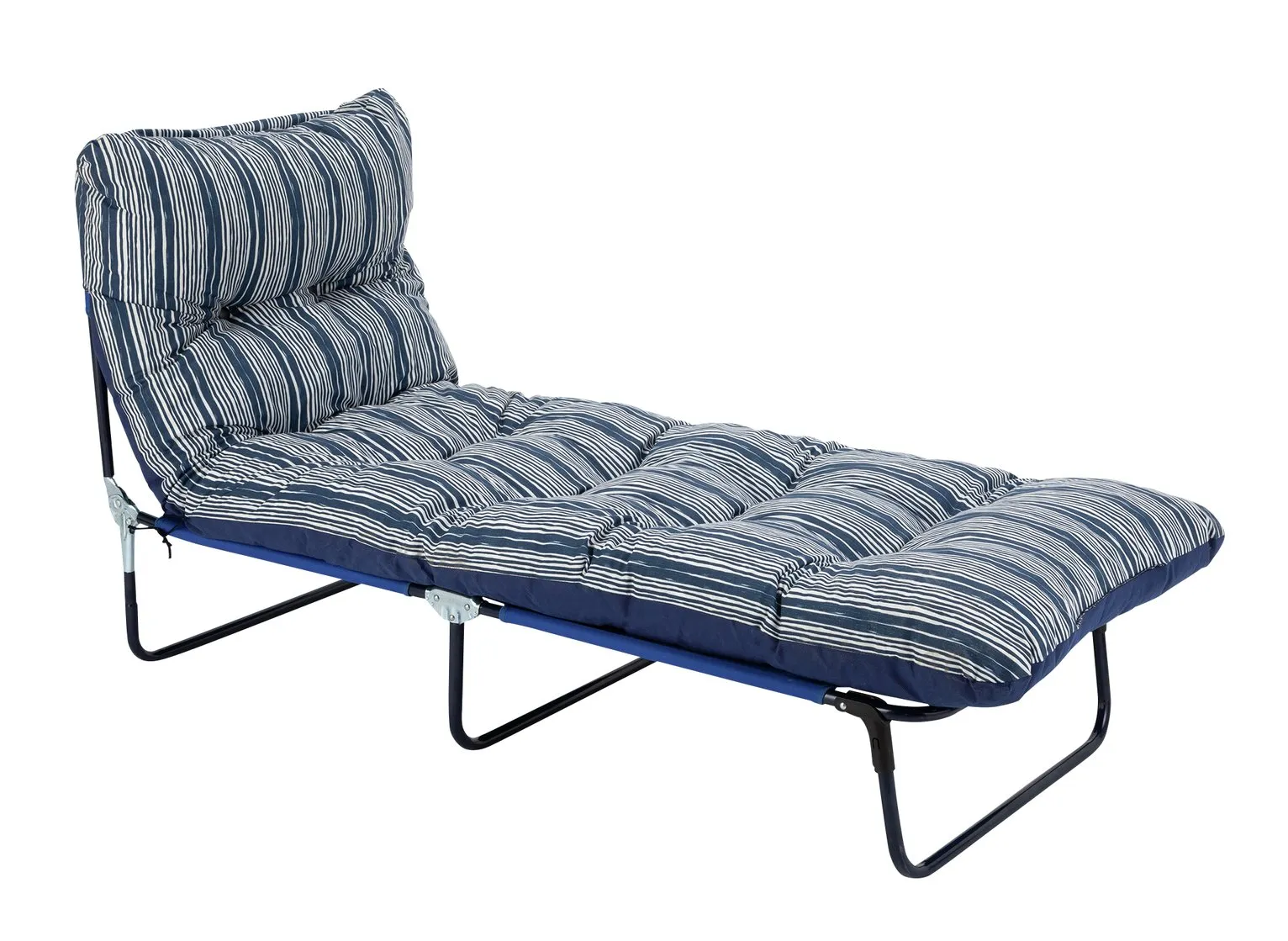 Argos Home Metal Sunbed - Coastal Stripe