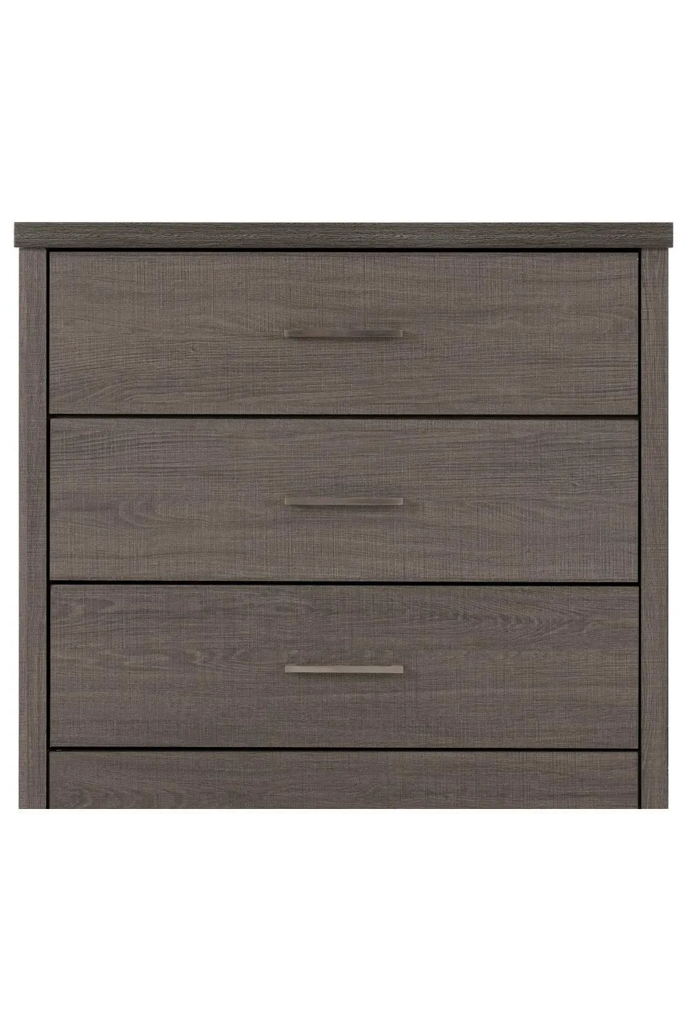 Seconique Lisbon 3 Drawer Chest in Charcoal 2