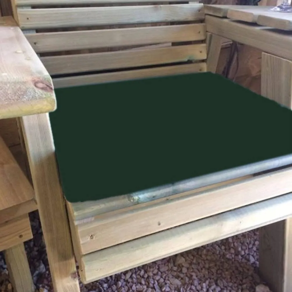 Churnet Valley Garden Furniture Ltd Waterproof Seat Pads - Single Green Cushion - Outdoor Cushion