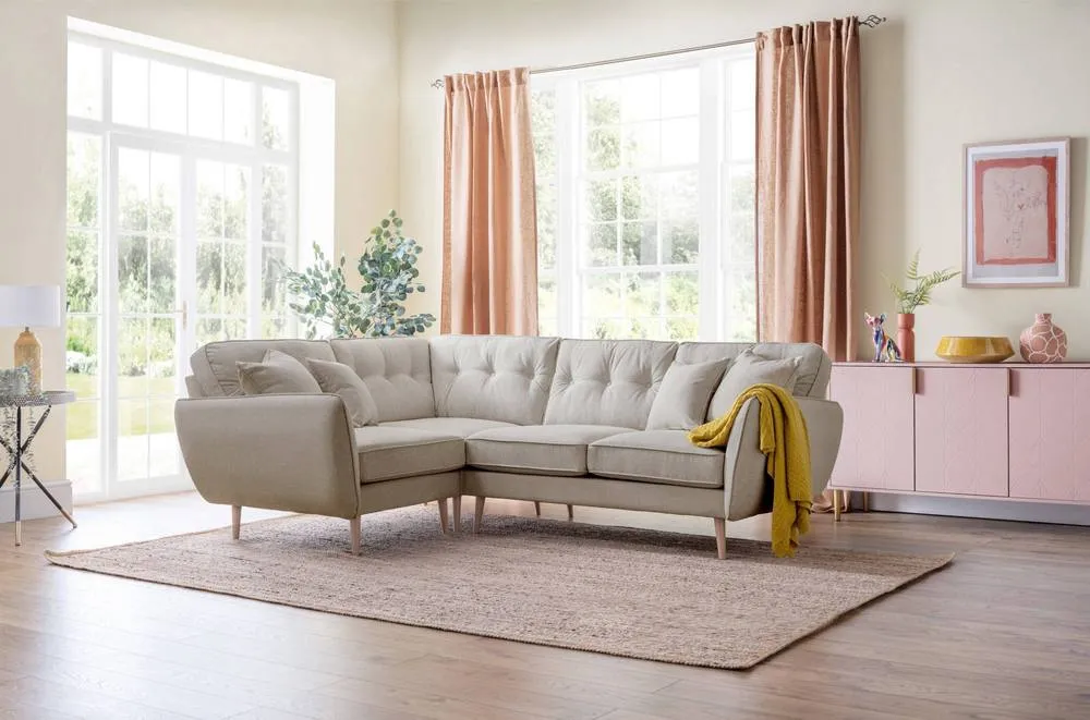 The Great Sofa Company Ailis 1 Corner 2 Faro Linen in Beige