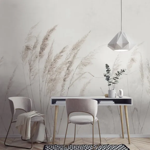 Pampas Grass Wall Mural 2