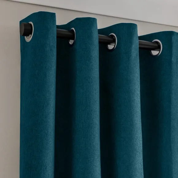 Luna Brushed Eyelet Curtains (Blackout Available)