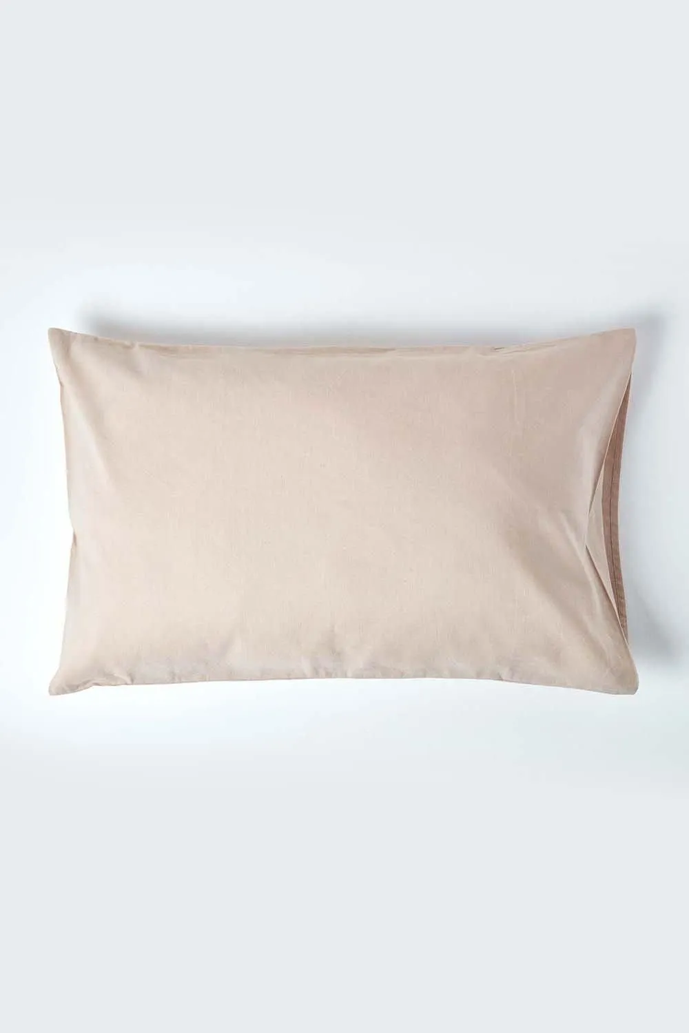 Homescapes Linen Housewife Pillowcase, Standard in Natural