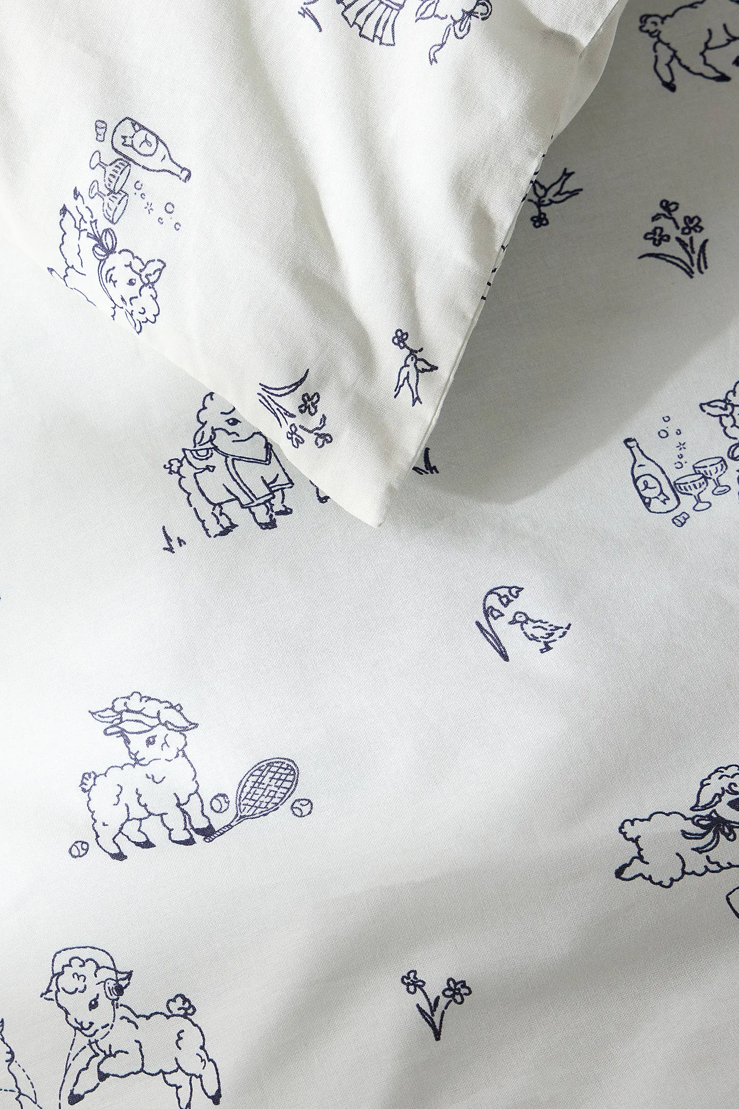 Sassy Lamb Duvet Set - White 2