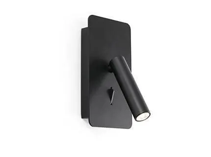Netlighting Suau LED Reading Light Black with Usb 3W