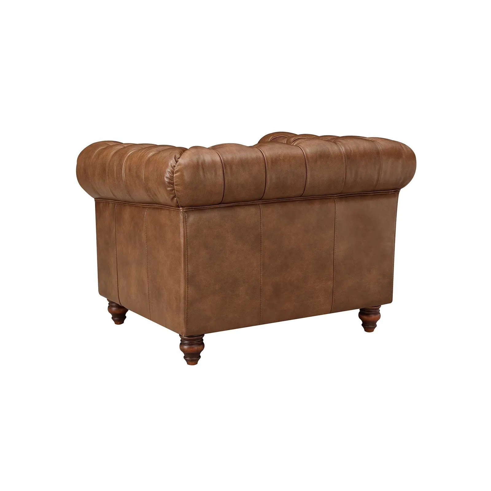 Ullswater Club Armchair 2034 Dark Rum Fl, Brown Leather | Barker & Stonehouse 3