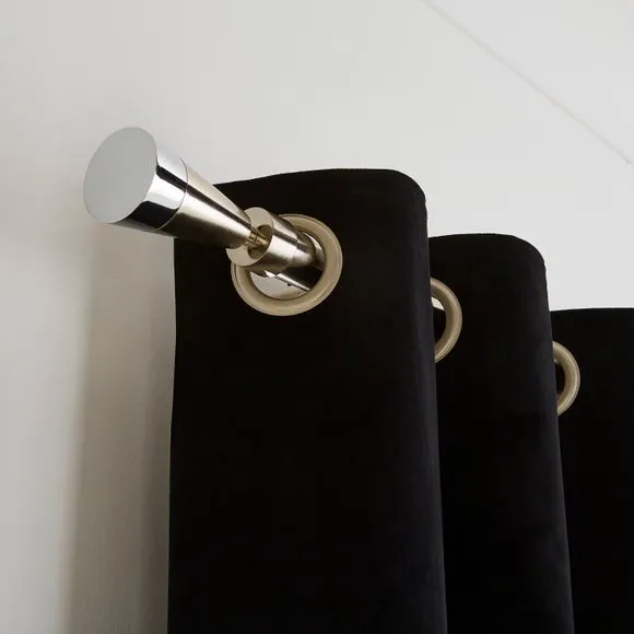 Flute Extendable Metal Eyelet Curtain Pole 4