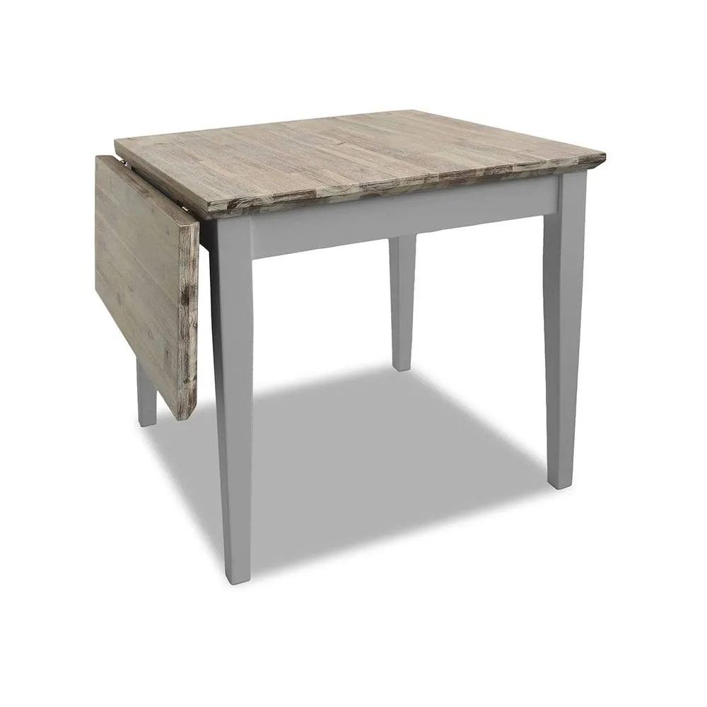 Statement Furniture Florence Square Extendable Kitchen Dining Table in Light Grey 1