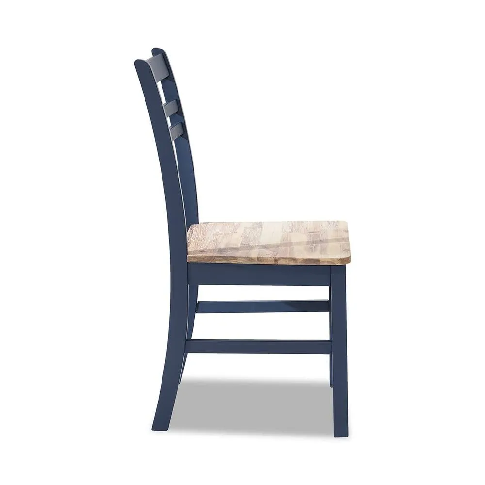 Statement Furniture Florence Country Style Wooden Chair in Navy 5