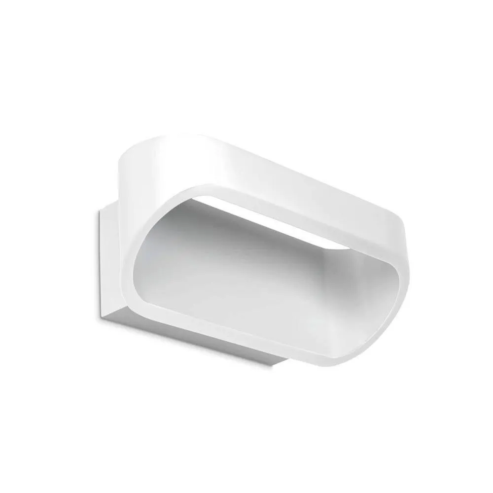 Netlighting Oval LED 1 Light Up & Down Small Wall Light White Special Offer
