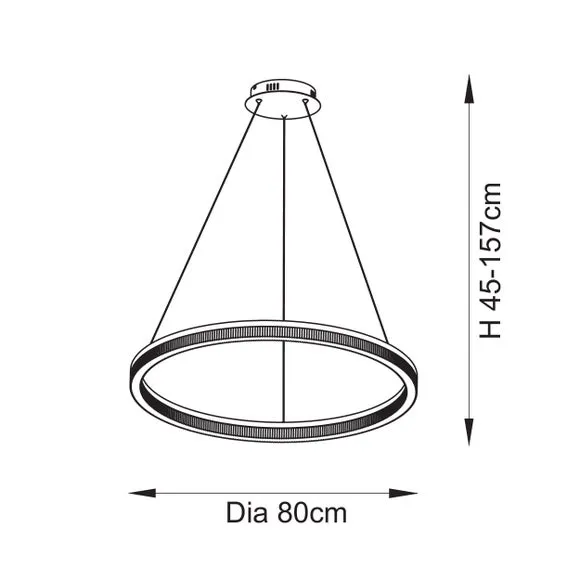 Vogue Larissa Adjustable LED Pendant Light 5
